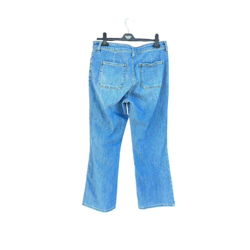 KUT from the Kloth Kelsey High Rise Ankle Flare Jeans Size 10 Medium Wash - Picture 3 of 8